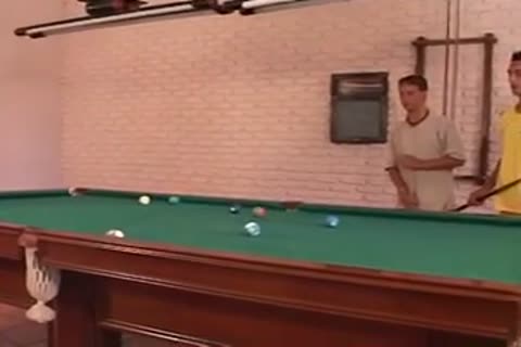 Pool Table Is perfect For Hard Threesom