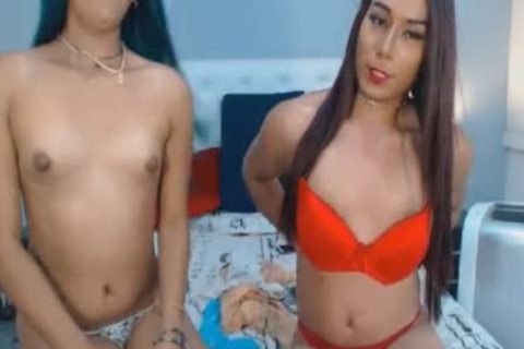 Two astonishing lady-man Having A worthy Show