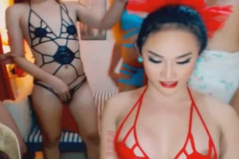 wicked pretty trannies receives yummy On web camera