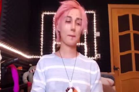 Femboy Whips Her shlong Out And Shakes booty