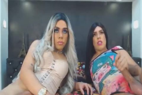 pair tgirl doxies fucked And Sucked Hard dick