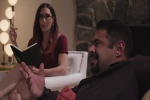 busty shemale Psychologist throats And Analed Her lad Patient