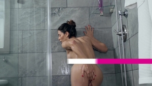 TransAngels.com - Brunette Bentley Layne in a suit gagging