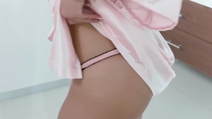 TransAngels - Tattooed Domino Presley masturbation in shower