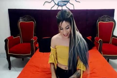 tranny chick With Tattoo Masturbate On web camera