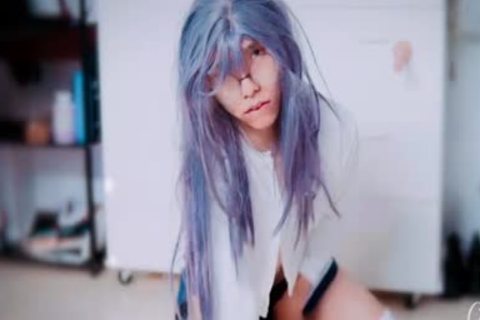 pretty asian Sissy sperm With Foxtail
