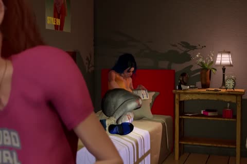 Two beauties Turned Into sheboys - 3D Futanari Animation video