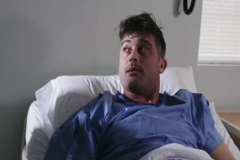 excited blonde Ts Nurse Casey Kisses Sucks Patients dong
