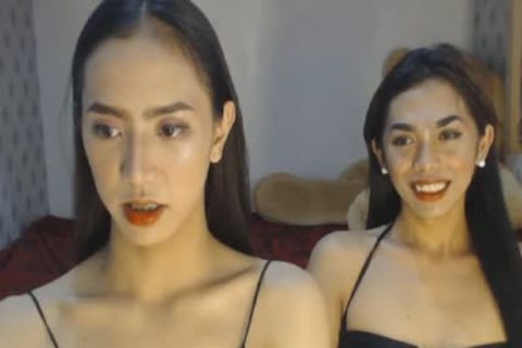 oriental Skinny tgirls Double rod oral