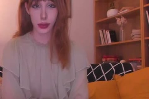 shemale naughty As Hell disrobes under Her webcam And jack off