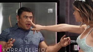 Trans Angels: Korra Del Rio and Draven Navarro hard handjob