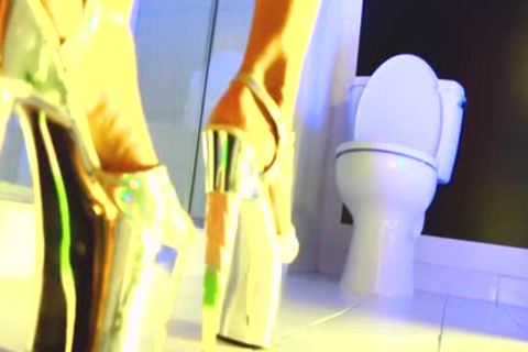 TS Gloryhole fantasy - Sasha De Sade Sissy Bimbo whore sucking & Gagging BBC