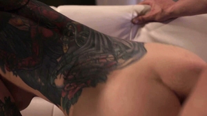 Trans Sensual - Athletic & bald Casey Kisses pussy licking