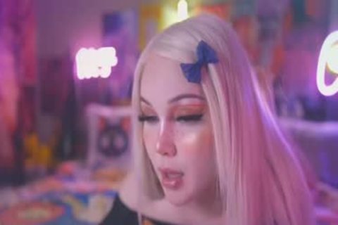 blonde 18YO TS anal fake penis nailing