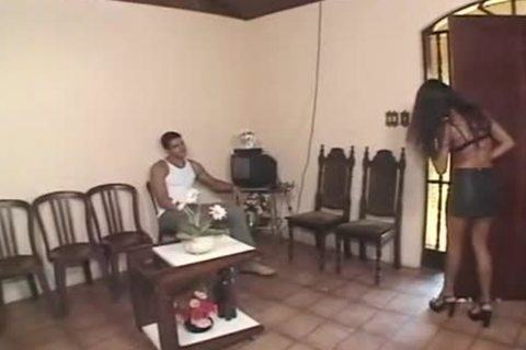 sleazy 3some With large weenie ebon shemale