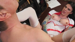 GenderX: Nurse Damien Thorne deepthroat