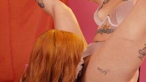 TransAngels.com: Maeve Rose in a suit show small tits in club