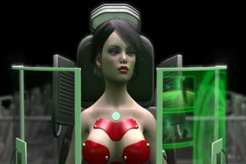 Earth Orbit - A Sex travel. Sex In Space Station! 3d Dickgirl Plays With A dirty 