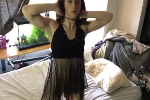 teen Trans gal Shows Off Her big penis
