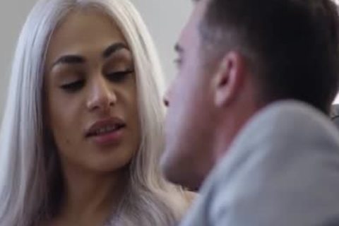 blonde t-girl Eva Maxim a-hole Streched By A Bigdick