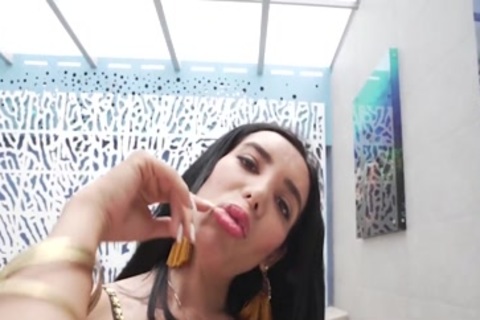 latina booty Trans Shows large a-hole previous to bare