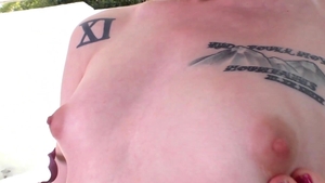 TS Factor - Annabelle Lane in sexy stockings masturbation