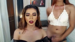 Two tranny Have lusty painfully Sex