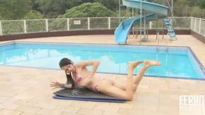 Sthis guymale Outdoor dirty pokeing By Pool