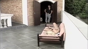 nasty golden-haired With attractive Bum poked