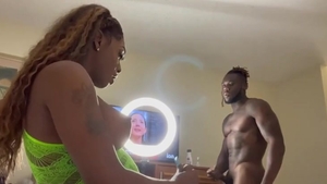 slutty dark Trans Fuckin And Suckin