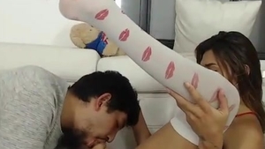 skinny latina sheboy And Her Boyfriend Mutual suck Then nail On webcam