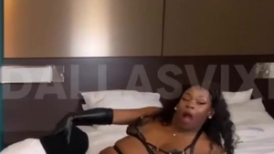 Gag On enormous black sheboy cock