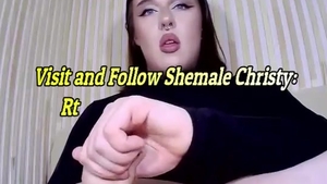 Voluptuous legal age teenager tranny With Nose Piercing And biggest penis shoots gigantic cum On cam