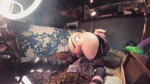 wazoo beauty Does It again hammering Sissy butthole On enormous toys Pt 1
