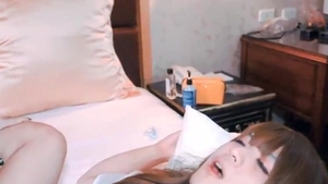 asian Trans girl couple nail And semen flow Each Other