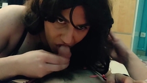 First Time Swallowing sperm