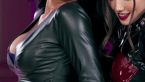 Trans Angels: Maya Stuffs Roman's Mouth with Strap-On