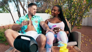 Trans Angels: Bouncing on Hunk's Lap in Cowgirl Style