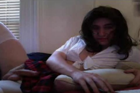 Masturbating In White nylons & vibrator Playing