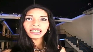 Seductive brunette tranny booty Rammed